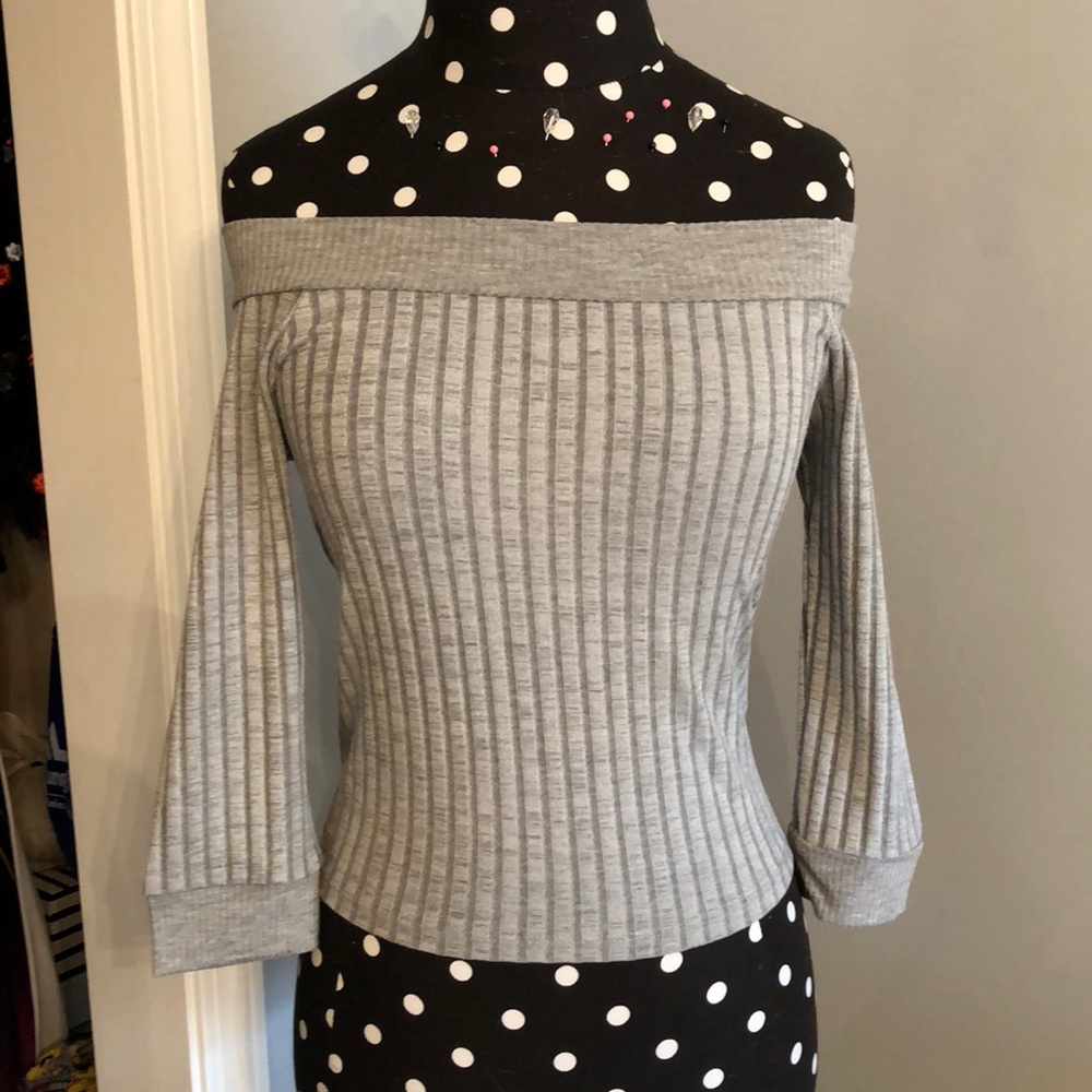 Topshop Off the Shoulder Top